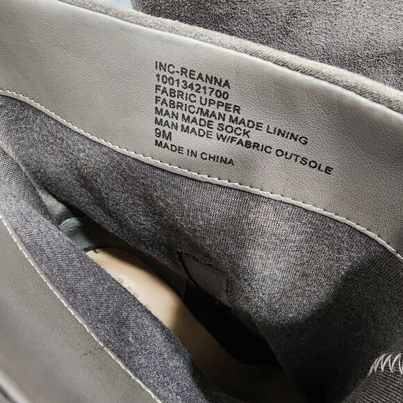 INC International Concepts Reanna Boots Stiletto Heel Pointed Toe Faux Suede 9M - Picture 11 of 12